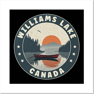 Williams Lake Canada Sunset Posters and Art